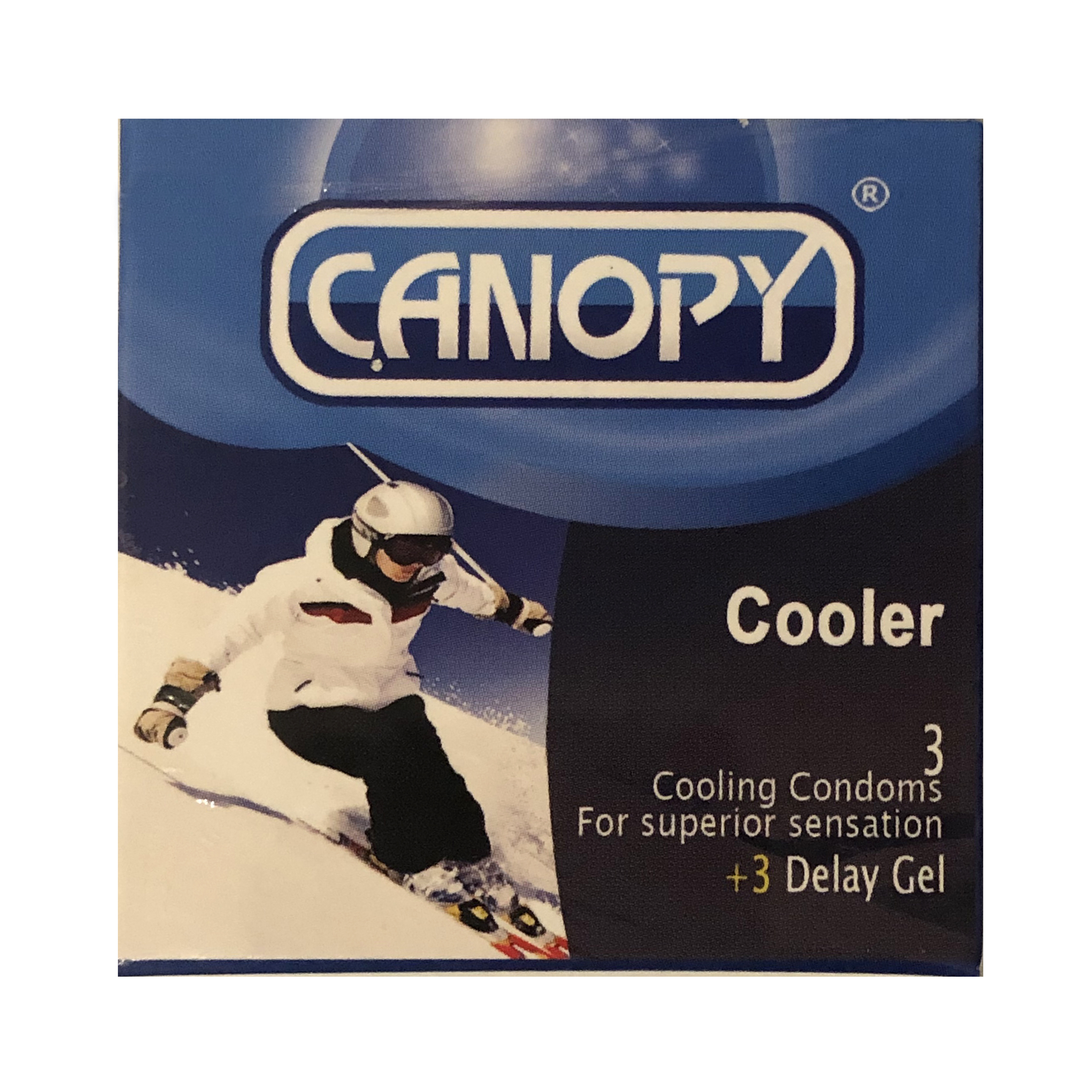 کاندوم کنوپی مدل Cooler بسته 3 عددی به همراه ژل تاخیری