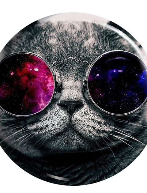 پیکسل طرح گربه عینکی کد MA134