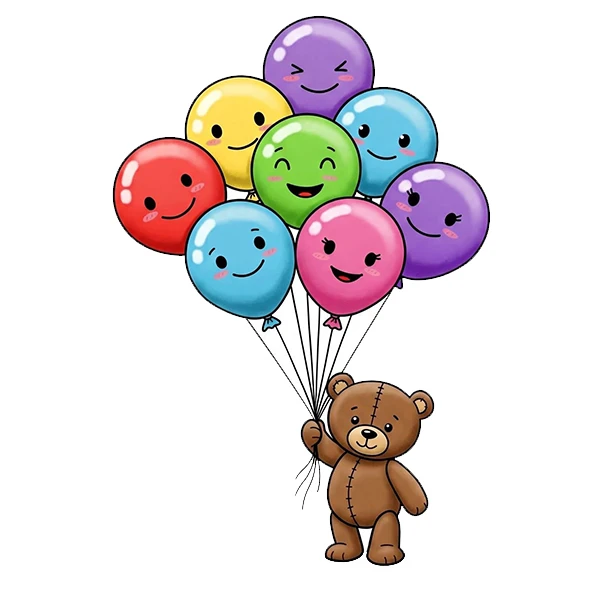 استیکر پارچه و لباس پاد آفرین طرح کارتونی خرسی کد 5718