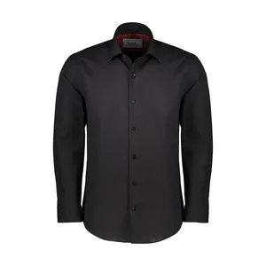  پیراهن آستین بلند مردانه بِیس مدل شامره رنگ مشکی