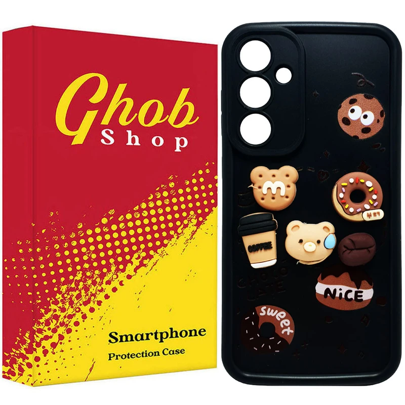 کاور قاب شاپ مدل سولید خرسی طرح nice مناسب برای گوشی موبایل سامسونگ Galaxy A15 / A15 5G