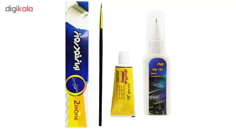 ست کامل قلم خشگیر بدنه خودرو ایران خودروان رنگ مشکی ایران خودرو کد 69996