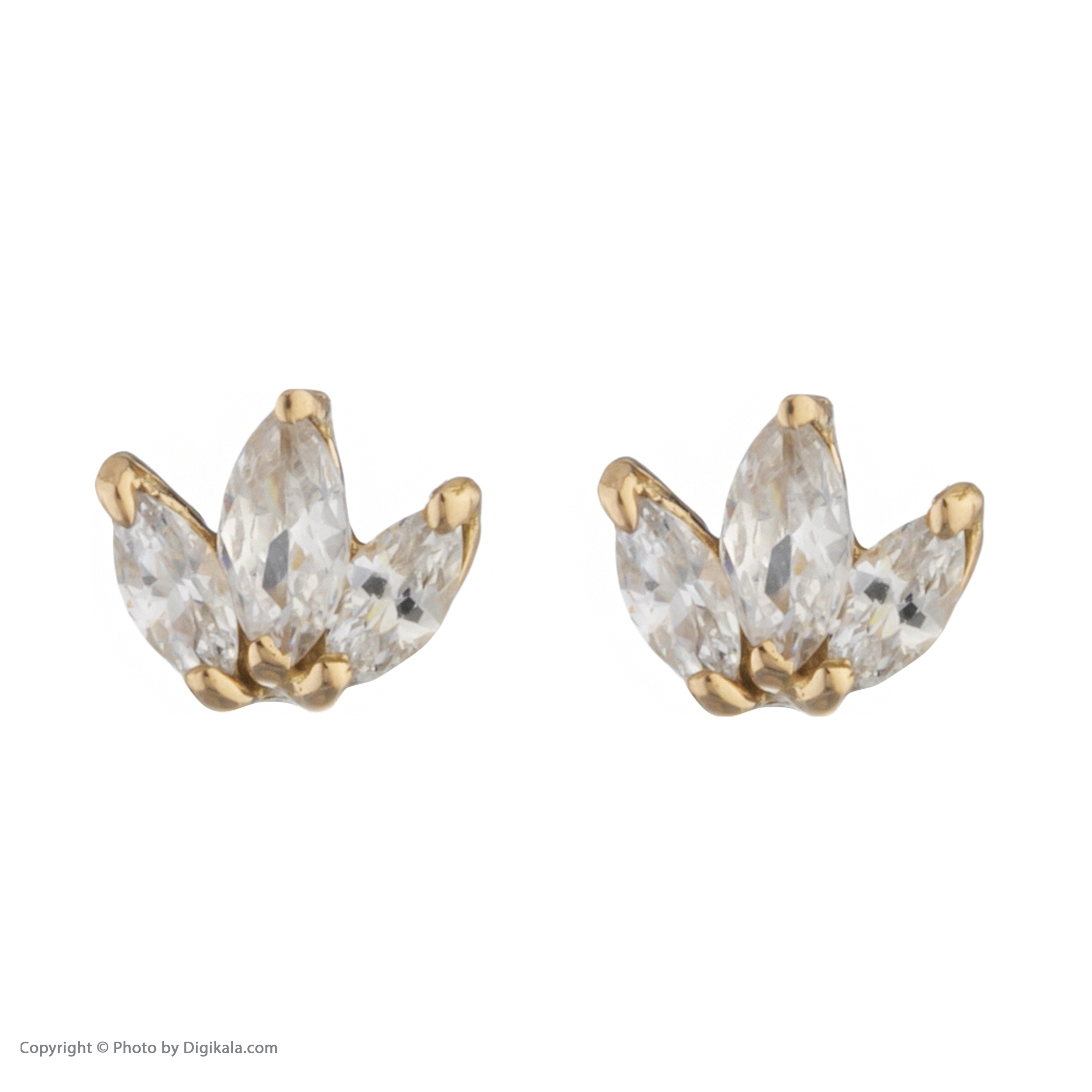 گوشواره طلا 18 عیار زنانه پرسته مدل WE587