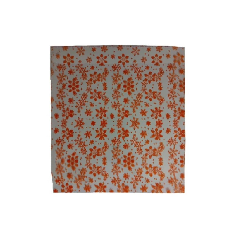 سلفون بسته بندی مدل لبه چسبدار طرح برف سایز 25 × 25 سانتی‌متر بسته 20 عددی