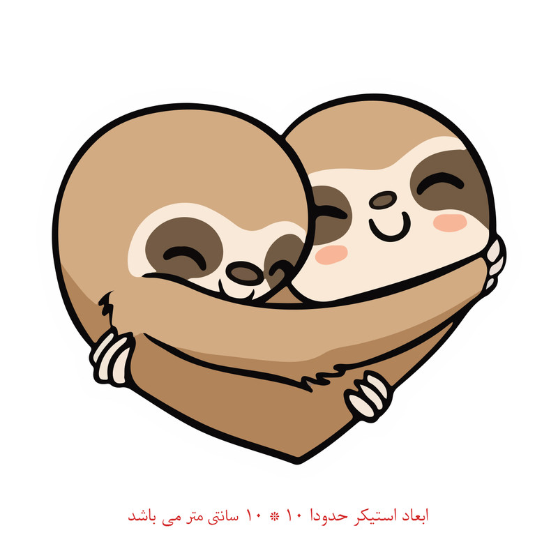 برچسب لپ تاپ طرح قلب کد 799