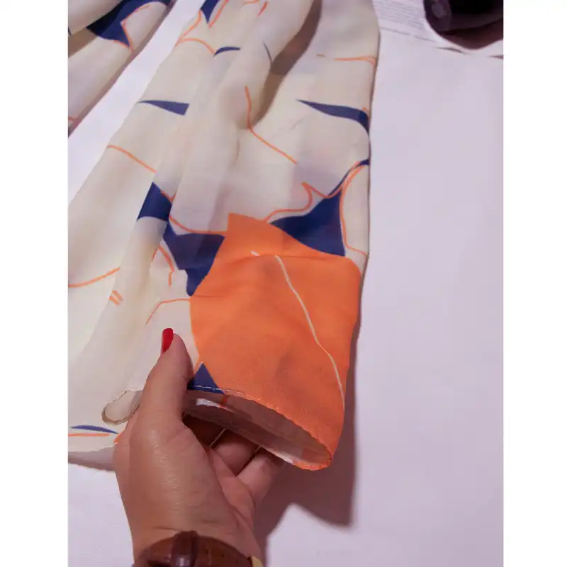 شال زنانه مدل نخی تابستانه مزونی کد a-1505