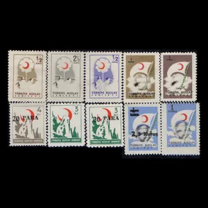 تمبر یادگاری مدل خارجی مجموعه 10 عددی 