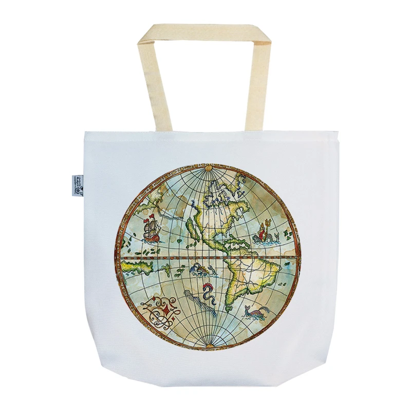 ساک خرید ترمه طراحان ایده مدل نقشه جهان 2 کد cfp1401