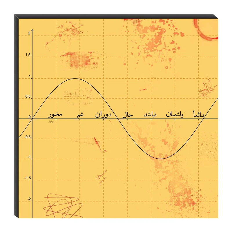 تابلو شاسی میم تیم طرح دائما یکسان نباشد مدل T0095