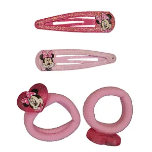 ست گیره و کش مو دخترانه دیزنی مدل میکی موس مجموعه 4 عددی