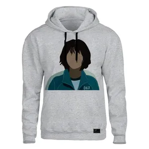 هودی مردانه کد SHZ32 رنگ طوسی