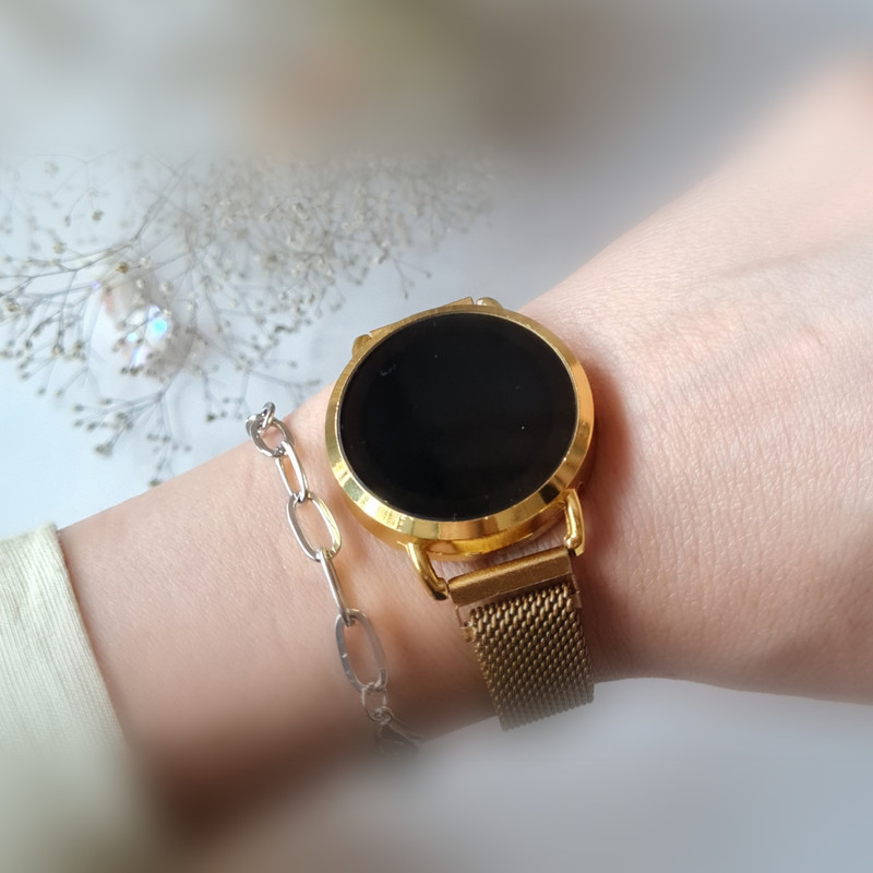 ساعت مچی دیجیتال مدل گرد