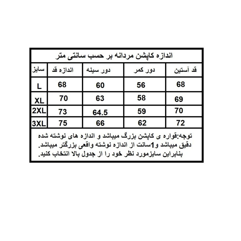 کاپشن بهاره مردانه مدل دورو عکس شماره 4