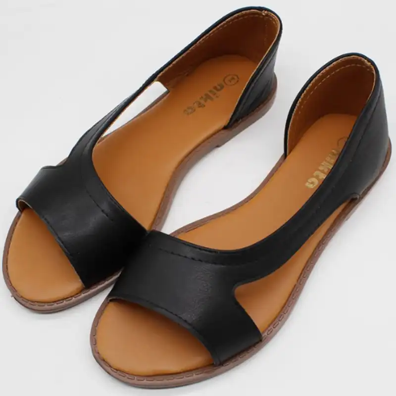 صندل زنانه نیکتا مدل بیتا رنگ مشکی