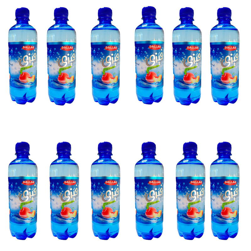 نوشیدنی گازدار با طعم هلو دالاس - 500 میلی لیتر بسته 12 عددی