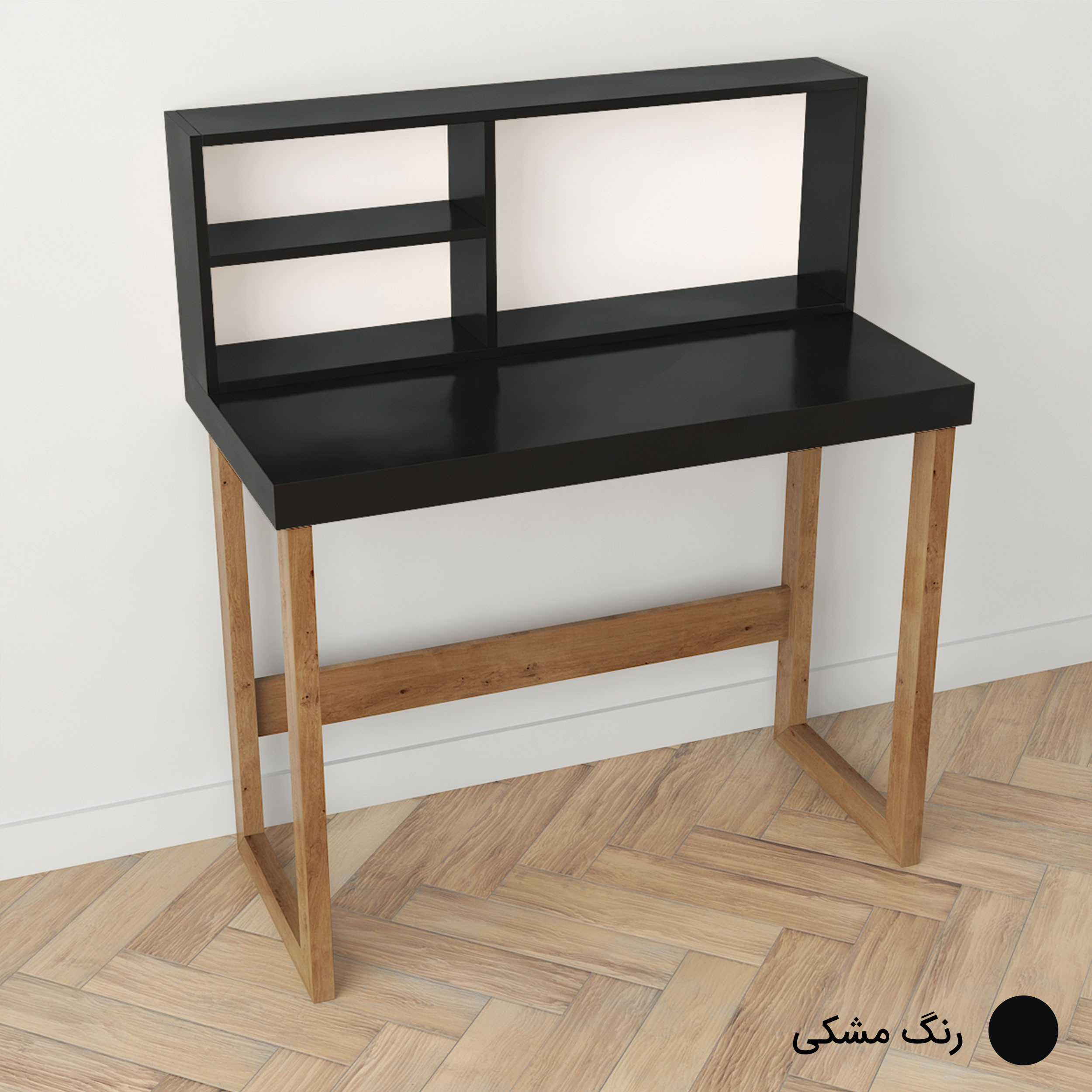 میز تحریر طرح کتابخانه دار مدل درسا کد D1-Z2 میز تحریر طرح کتابخانه دار مدل درسا کد D1-Z2