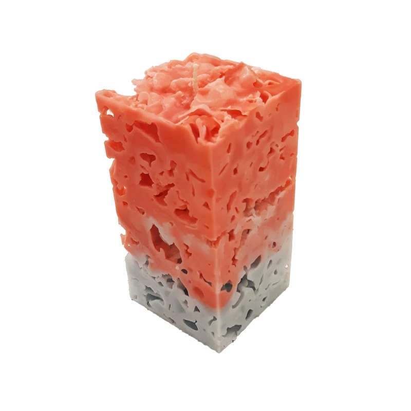 شمع دست ساز مدل یخ