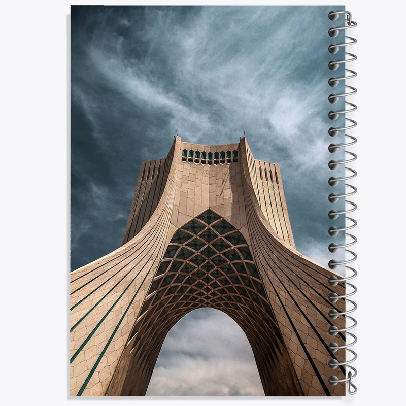 دفتر مشق 100 برگ خندالو طرح برج آزادی کد F1569