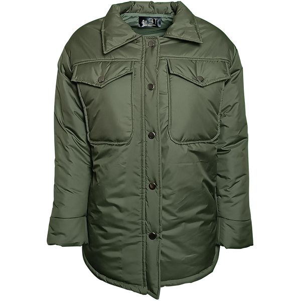 کاپشن زنانه بی تی مدل مموری کد Gr89 رنگ سبز