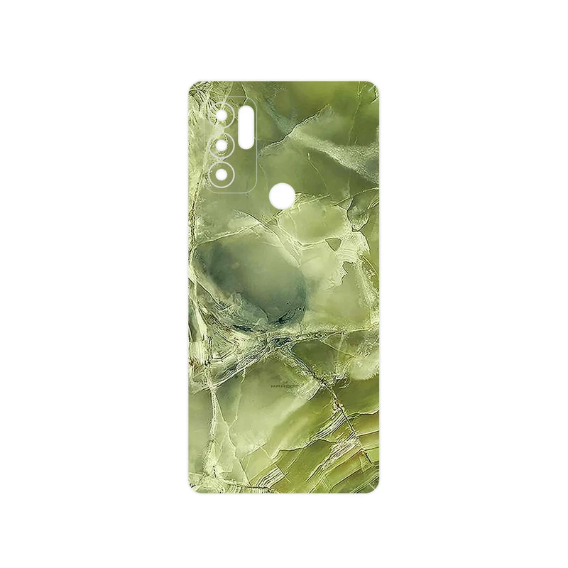 برچسب پوششی ماهوت مدل Green_Crystal_Marble مناسب برای گوشی موبایل موتورولا Moto G60S
