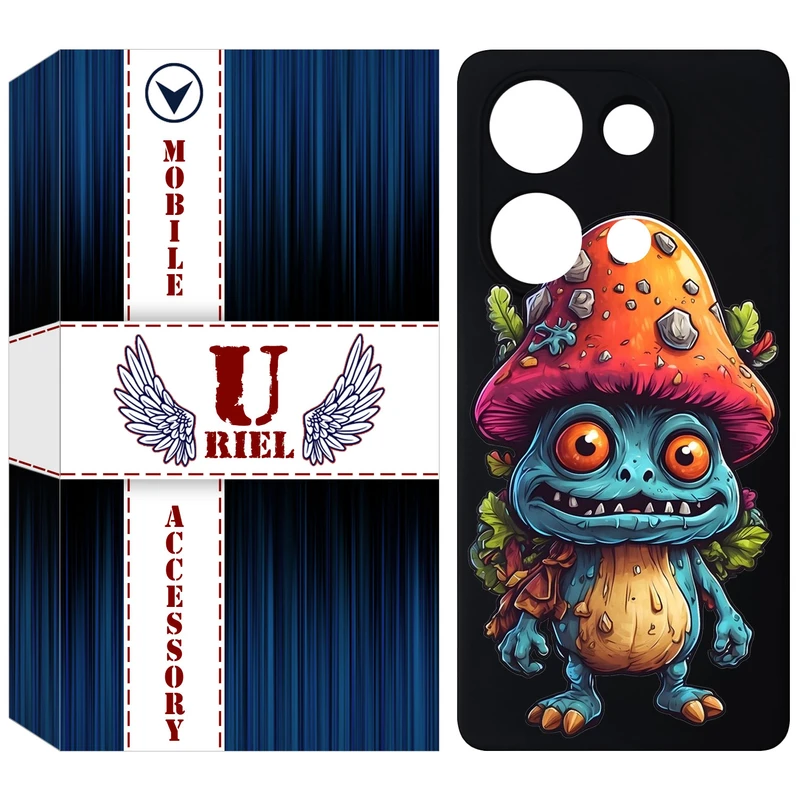 کاور یوریل مدل KSH کد 47 طرح قارچ مناسب برای گوشی موبایل شیائومی Redmi Note 13 Pro 4G / Poco M6 Pro 4G