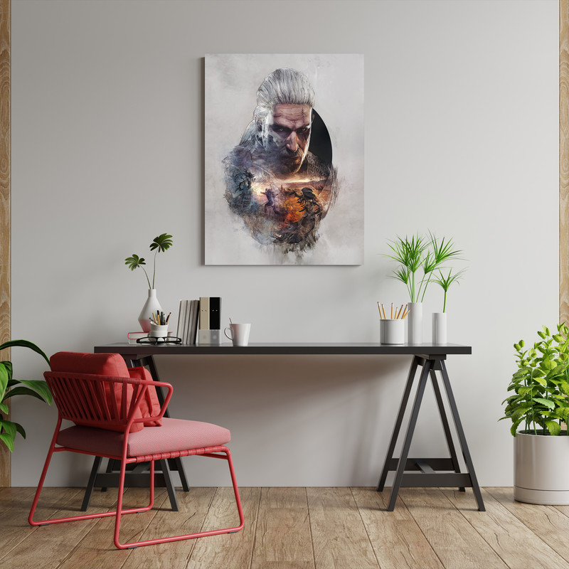 تابلو شاسی مدل گیمینگ ویچر the witcher کد 1242 تابلو شاسی مدل گیمینگ ویچر the witcher کد 1242