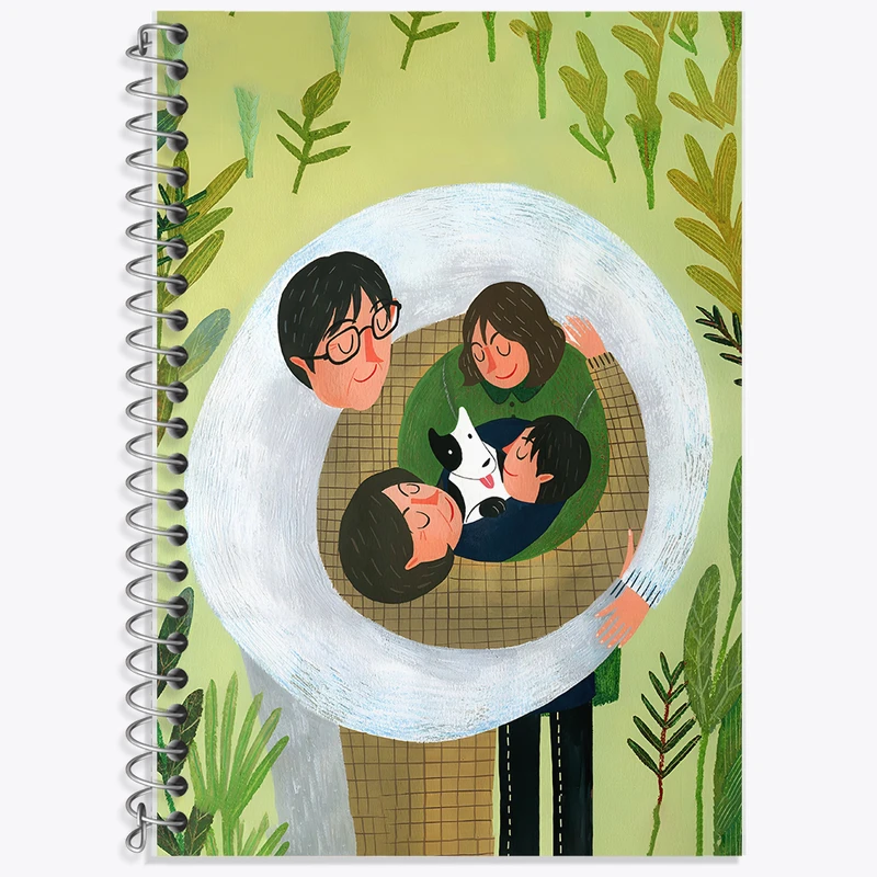 دفتر لغت 50 برگ خندالو طرح خانواده شاد کد F7393