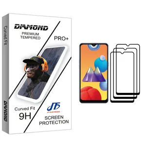 JF Diamond glass Screen Protector For Samsung Galaxy M01s Pack Of 3