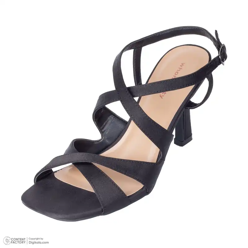 صندل زنانه هومنیتی مدل WYWSHE02-01-BLK