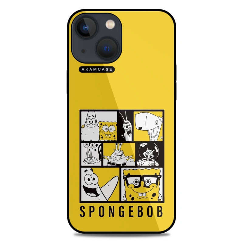 کاور آکام مدل AMC-WA13M-SPONGE BOB3 مناسب برای گوشی موبایل اپل iPhone 13 Mini