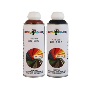 اسپری رنگ قهوه ای و مشکی مات دوپلی کالر مدل d2 حجم 400 میلی لیتر مجموعه 2 عددی