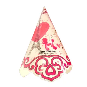 کلاه تولد مسترتم طرح پاریس پلاس بسته 10 عددی