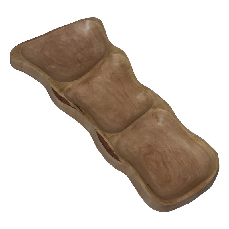 اردور خوری چوبی مدل چنار طرح سه خانه کد 003