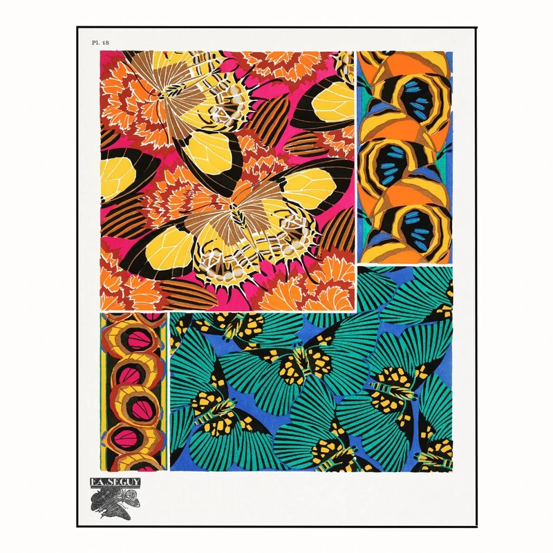 پوستر مدل پروانه عتیقه 