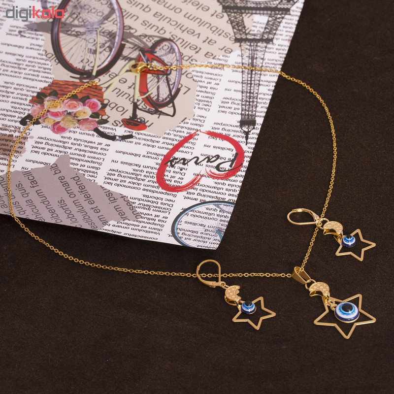 نیم ست طرح چشم نظر کد NS1049 نیم ست طرح چشم نظر کد NS1049