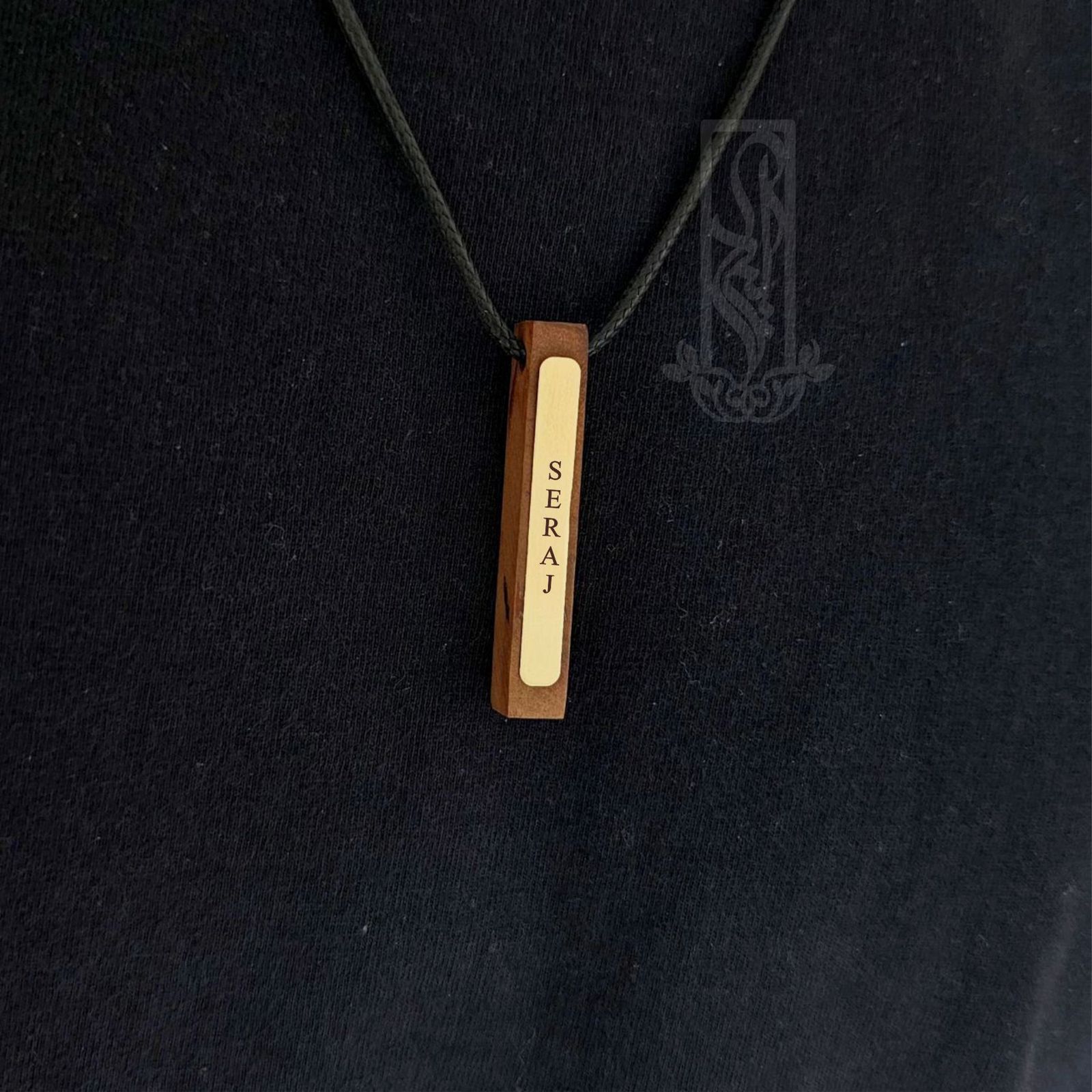 گردنبند طلا 18 عیار مردانه لیردا مدل اسم سراج 6644 - - 2