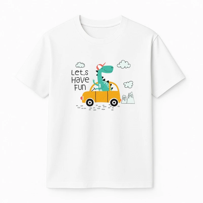 تی‌شرت آستین کوتاه پسرانه مدل دایناسور کد v10 