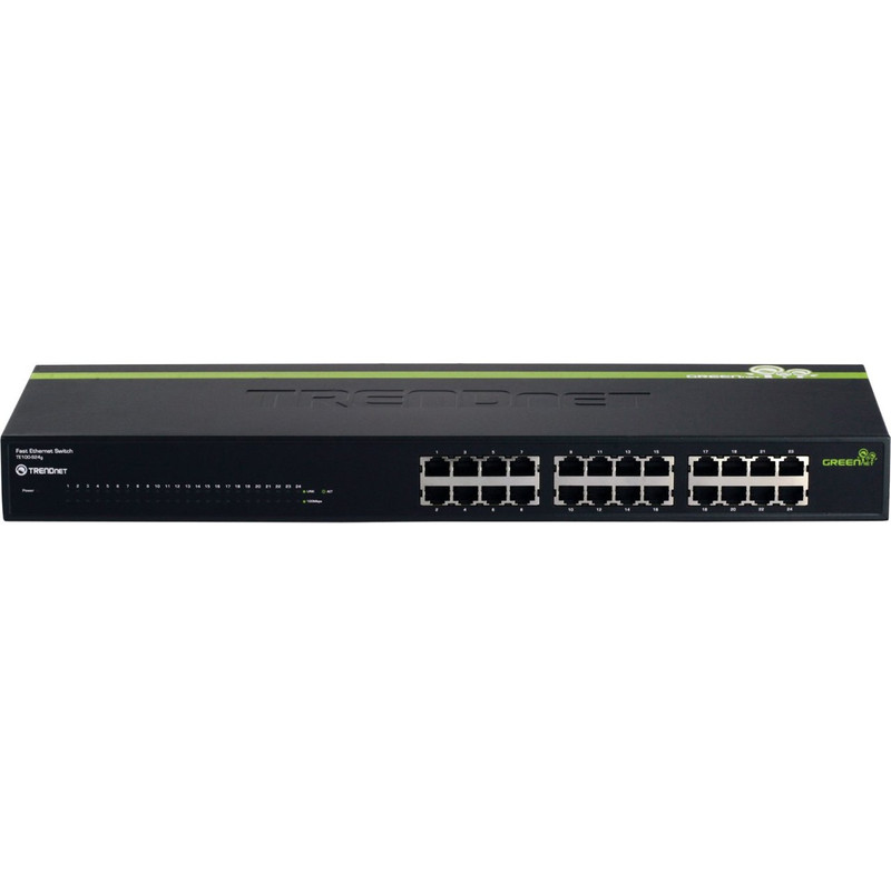 سوییچ 24 پورت 10/100 ترندنت مدل GREENnet TE100-S24g