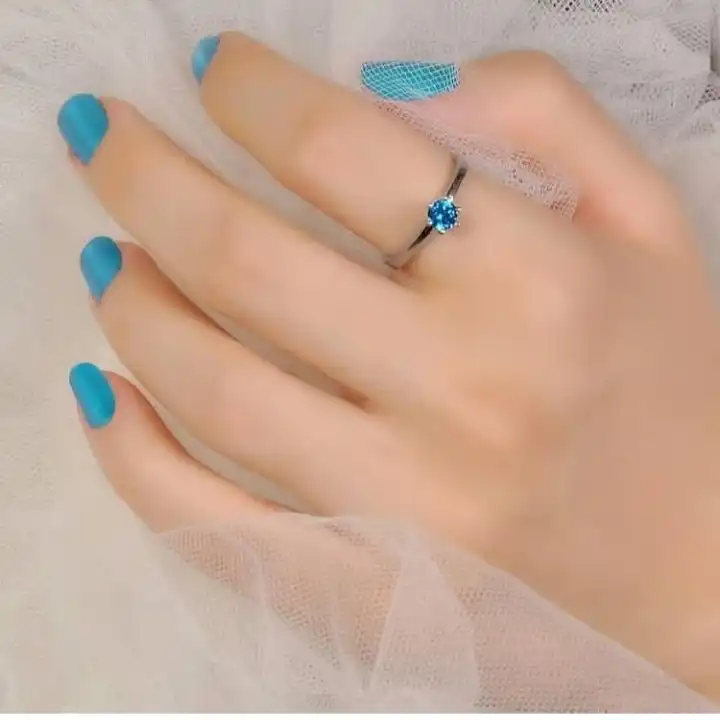 انگشتر نقره زنانه تک نگین