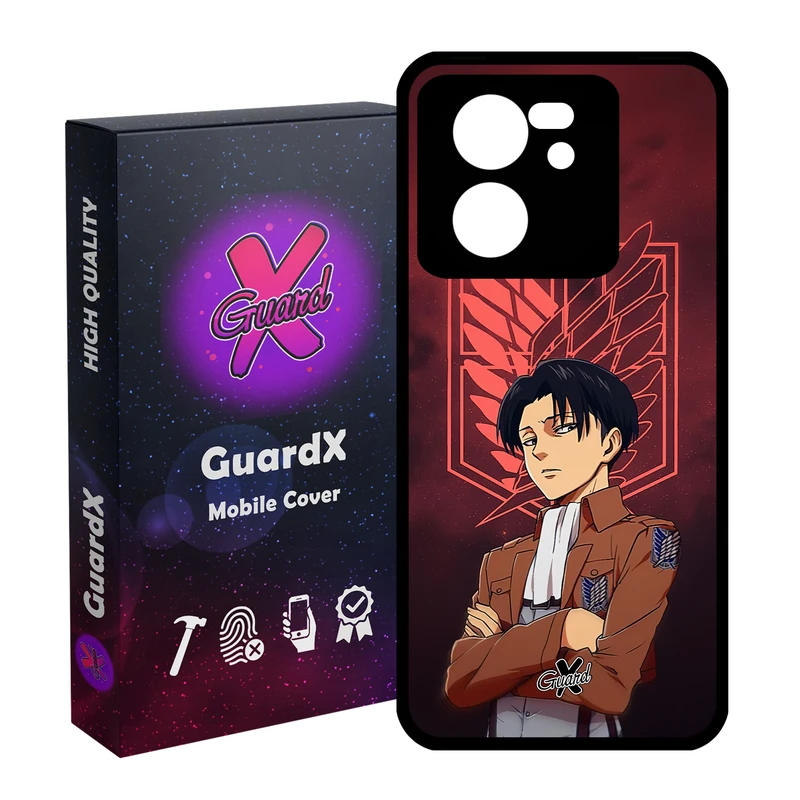 کاور گارد ایکس طرح Levi Anime مدل Glass10478 مناسب برای گوشی موبایل شیائومی 13T/13T Pro/Redmi K60 Ultra