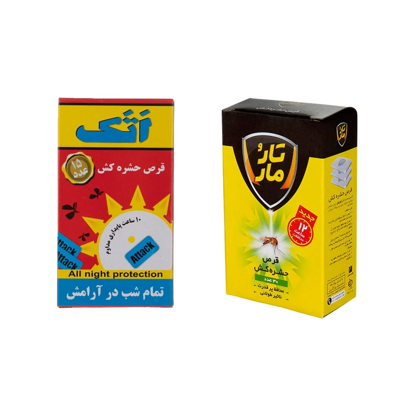 قرص حشره کش مدل taromar30.attack15 مجموعه 2 عددی
