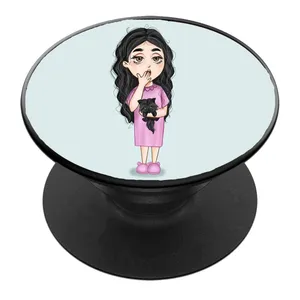 پایه نگهدارنده گوشی موبایل پاپ سوکت مدل دخترک ناز کد 09