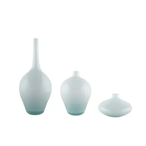 گلدان شیشه ای طرح سالونگ مجموعه سه عددی