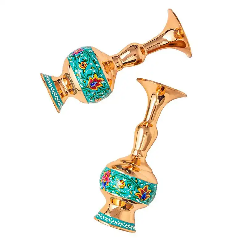 گلدان مسی طرح پرداز مدل JPA01 بسته 2 عددی