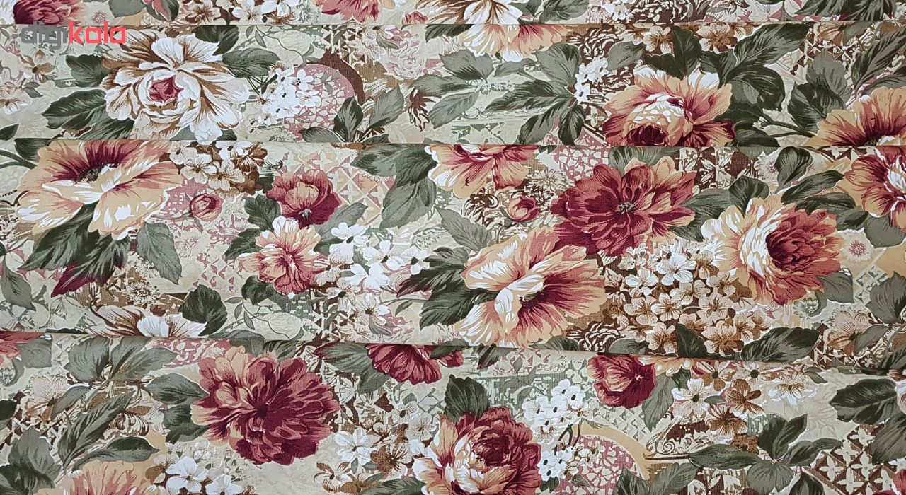 پارچه طرح بنفشه 3 متری  مدل p1001