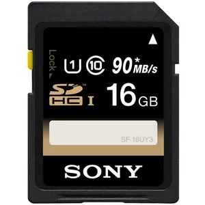 کارت حافظه SDHC سونی مدل SF-16UY3 کلاس 10 استاندارد UHS-I U1 سرعت 90MBps ظرفیت 16 گیگابایت