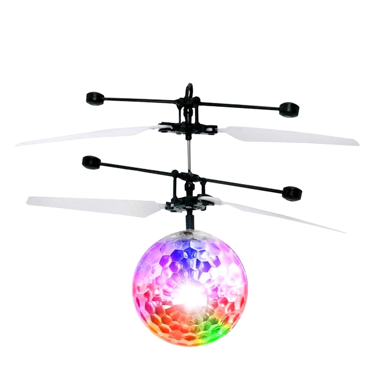 مینی هلی کوپتر شارژی مدل توپ پروازی کد JM-888 - - 1