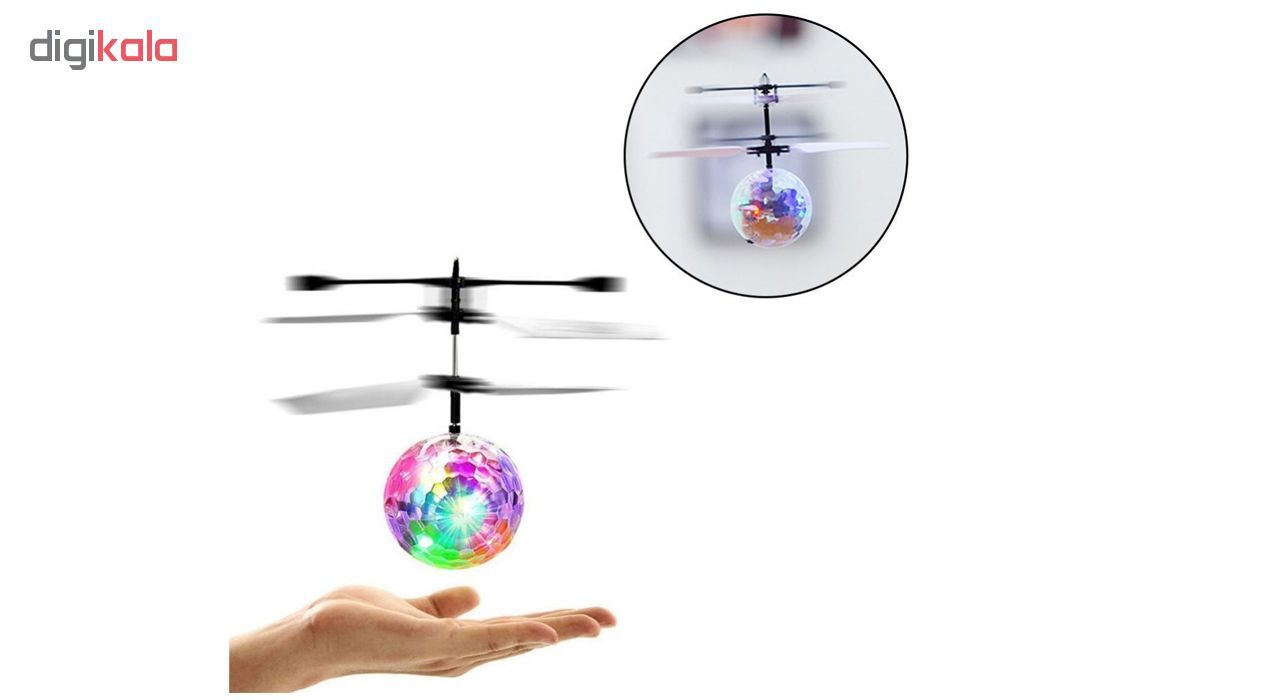 مینی هلی کوپتر شارژی مدل توپ پروازی کد JM-888 - - 2