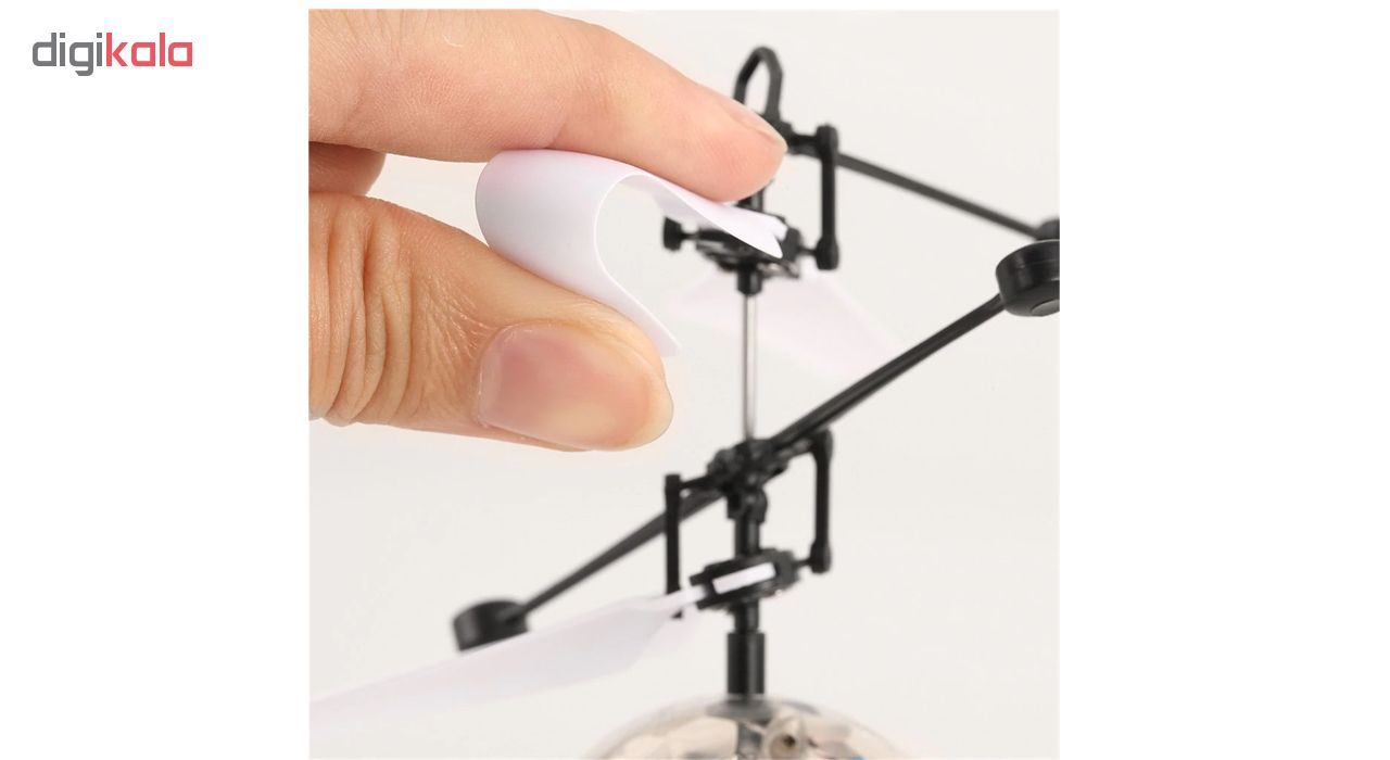 مینی هلی کوپتر شارژی مدل توپ پروازی کد JM-888 - - 4