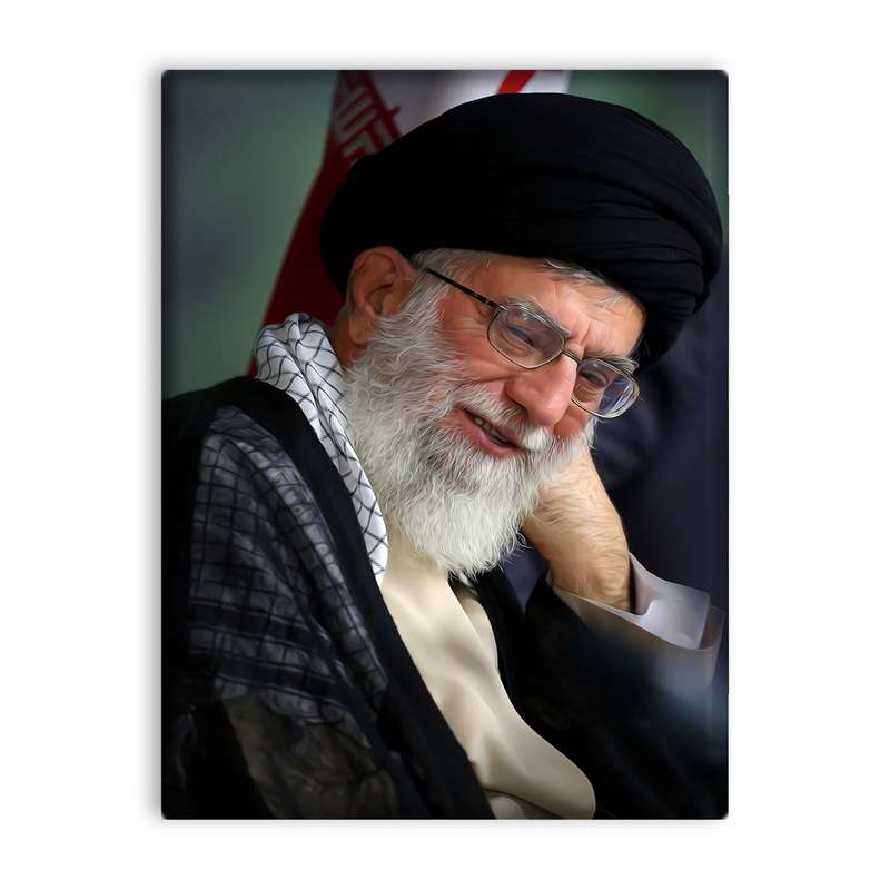 کاشی اطلس آبی طرح امام سید علی خامنه ای مدل T5294